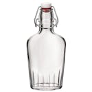 Flat Flask Glass Swing Top Bottles