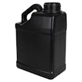 1 Gallon Black HDPE F-Style Jug with Slant Handle & 63mm Rieke® Neck (Cap Sold Separately)