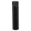 1 oz. Black PET Slim Cylindrical Bottle with 20/410 Black Ribbed Cap with F217 Liner