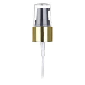 20/410 Gold/Black Smooth Treatment Pump - 4" Dip Tube & 130mcl Output