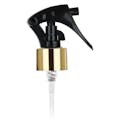 24/410 Gold/Black Mini Trigger Sprayer with 7-3/4" Dip Tube & Locking Ship Clip