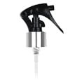 24/410 Silver/Black Mini Trigger Sprayer with 7-3/4" Dip Tube & Locking Ship Clip