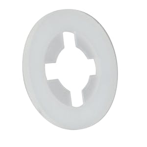 0.078" ID x 0.203" OD x 0.062" Thick Natural Nylon Retaining Washer for #2 Screw Size - Package of 100