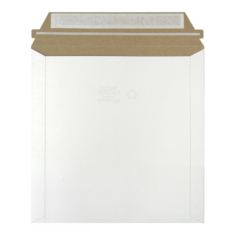 6" W x 6" L White Paperboard Mailjacket® Recyclable Rigid Mailer - Case of 200