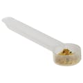 1.25cc Natural Polypropylene Scoop with Short Handle