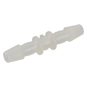 5mm Tube ID Natural Kynar® PVDF Metric Coupler