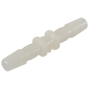 6mm Tube ID Natural Kynar® PVDF Metric Coupler