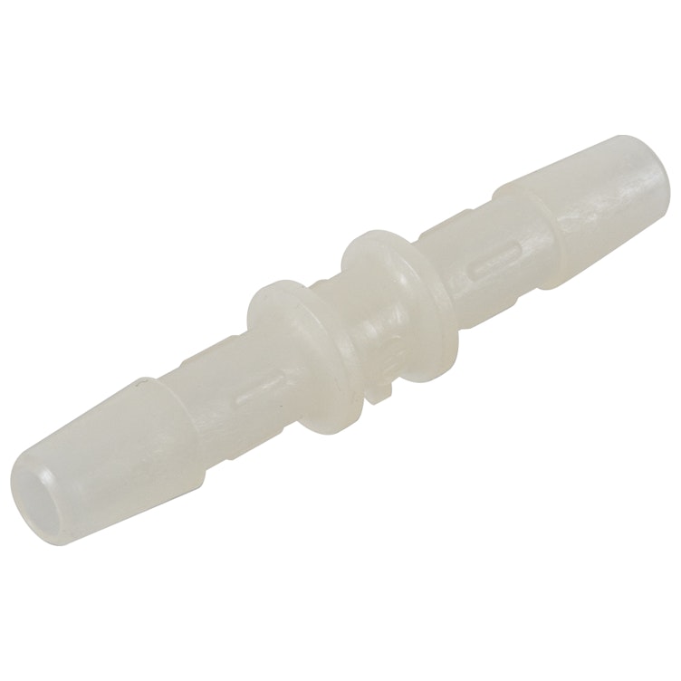 6mm Tube ID Natural Kynar® PVDF Metric Coupler