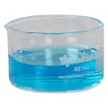 40mL Glass CrystalClear™ Straight Sided Crystallizing Dish with Spout - Package of 6