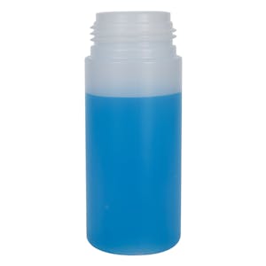 120mL Natural HDPE Foaming-Style Cylinder Bottle with 43mm Neck (Pump Sold Separately)