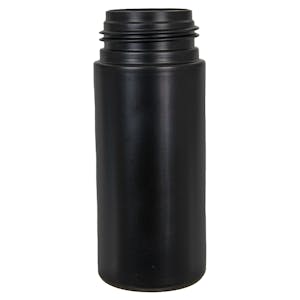 120mL Black HDPE Foaming-Style Cylinder Bottle with 43mm Neck (Pump Sold Separately)