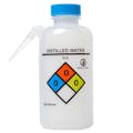 500mL Distilled Water UniSafe™ Unitary Wash Bottle with Blue Cap