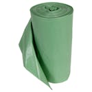 20-30 Gallon Green High Density TruBio Biodegradable Trash Can Liners - 30" W x 37" L x 10 Micron Thick (Case of 500)