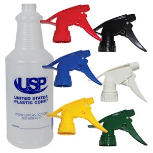 USP Premium Graduated Carafe Spray Bottles with Trigger Sprayers