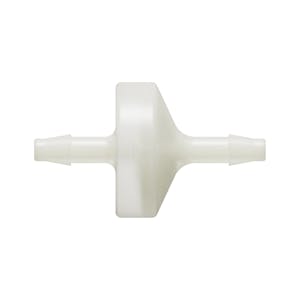 1/8" Hose Barb x 1/8" Hose Barb Natural Nylon Standard Check Valve with Viton™ Diaphragm