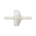 1/8" Hose Barb x 1/8" Hose Barb Natural Nylon Standard Check Valve with Viton™ Diaphragm