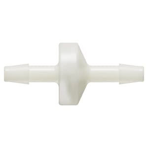 3/16" Hose Barb x 3/16" Hose Barb Natural Nylon Standard Check Valve with Viton™ Diaphragm