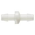 3/8" Hose Barb x 3/8" Hose Barb Natural Nylon Standard Check Valve with Silicone Diaphragm