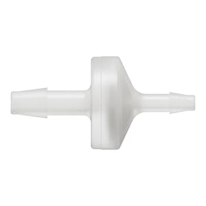 3/16" Hose Barb x 1/8" Hose Barb Natural Kynar® Reducing Check Valve with Viton™ Diaphragm