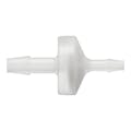 3/16" Hose Barb x 1/8" Hose Barb Natural Kynar® Reducing Check Valve with Viton™ Diaphragm