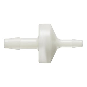 3/16" Hose Barb x 1/8" Hose Barb Natural Nylon Reducing Check Valve with Viton™ Diaphragm