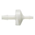 3/16" Hose Barb x 1/8" Hose Barb Natural Nylon Reducing Check Valve with Viton™ Diaphragm