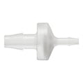 1/4" Hose Barb x 1/8" Hose Barb Natural Kynar® Reducing Check Valve with Viton™ Diaphragm