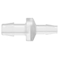 3/8" Hose Barb x 1/4" Hose Barb Natural Polypropylene Reducing Check Valve with Silicone Diaphragm