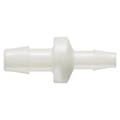 3/8" Hose Barb x 1/4" Hose Barb Natural Nylon Reducing Check Valve with Silicone Diaphragm