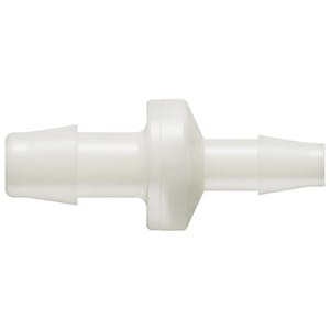 3/8" Hose Barb x 1/4" Hose Barb Natural Nylon Reducing Check Valve with Viton™ Diaphragm