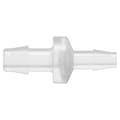 3/8" Hose Barb x 1/4" Hose Barb Natural Polypropylene Reducing Check Valve with Viton™ Diaphragm