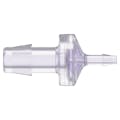 3/8" Hose Barb x 1/8" Hose Barb Gamma Stable Natural Polycarbonate Reducing Check Valve with Silicone Diaphragm