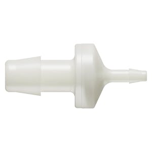 3/8" Hose Barb x 1/8" Hose Barb Natural Nylon Reducing Check Valve with Viton™ Diaphragm