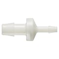 3/8" Hose Barb x 3/16" Hose Barb Natural Nylon Reducing Check Valve with Silicone Diaphragm