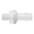 1/8"-27 MNPT x 3/8" Hose Barb Natural Kynar® Threaded Check Valve with Viton™ Diaphragm