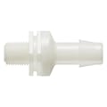 1/8"-27 MNPT x 3/8" Hose Barb Natural Nylon Threaded Check Valve with Viton™ Diaphragm
