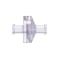 Female x Female Gamma Stable Natural Polycarbonate Luer Check Valve with Silicone Diaphragm