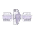 Locking Male x Locking Male Gamma Stable Natural Polycarbonate Luer Check Valve with Silicone Diaphragm