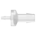 1/8" Hose Barb x 3/8" Hose Barb Natural Polypropylene Enlarging Check Valve with Silicone Diaphragm