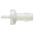 1/8" Hose Barb x 3/8" Hose Barb Natural Nylon Enlarging Check Valve with Viton™ Diaphragm