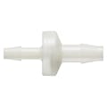 3/16" Hose Barb x 1/4" Hose Barb Natural Nylon Enlarging Check Valve with Viton™ Diaphragm