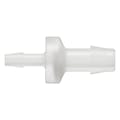 3/16" Hose Barb x 3/8" Hose Barb Natural Kynar® Enlarging Check Valve with Viton™ Diaphragm