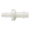 1/4" Hose Barb x 3/8" Hose Barb Natural Nylon Enlarging Check Valve with Neoprene Diaphragm