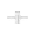 1/8" Hose Barb x 1/8" Hose Barb Natural Polypropylene Inline Filter with HDPE 45-90 Micron Screen