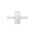1/8" Hose Barb x 1/8" Hose Barb Natural Nylon Inline Filter with HDPE 90-130 Micron Screen