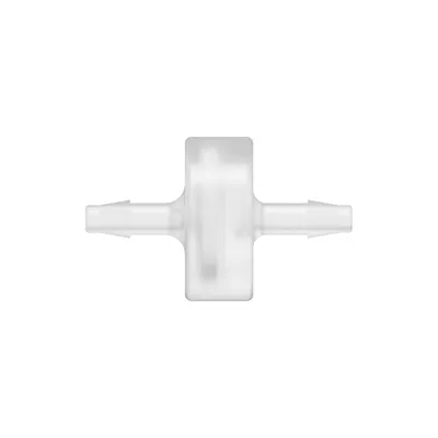 1/8" Hose Barb x 1/8" Hose Barb Natural Polypropylene Inline Filter with HDPE 90-130 Micron Screen