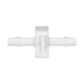 3/16" Hose Barb x 3/16" Hose Barb Natural Polypropylene Inline Filter with HDPE 90-130 Micron Screen