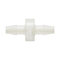 1/4" Hose Barb x 1/4" Hose Barb Natural Nylon Inline Filter with HDPE 90-130 Micron Screen
