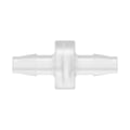 1/4" Hose Barb x 1/4" Hose Barb Natural Polypropylene Inline Filter with HDPE 90-130 Micron Screen