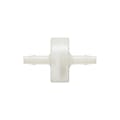 1/8" Hose Barb x 1/8" Hose Barb Natural Nylon Inline Filter with Stainless Steel 100 Mesh Screen